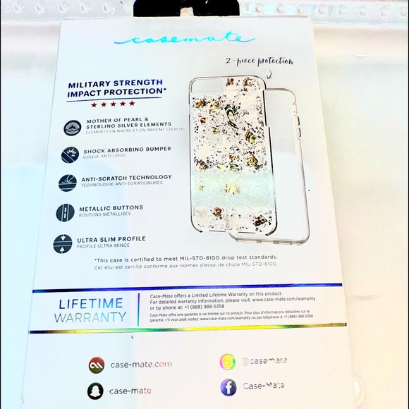 I PHONE 8 PLUS  NEW & USED  CASE MATE  with Bling PopSocket - Picture 5 of 14